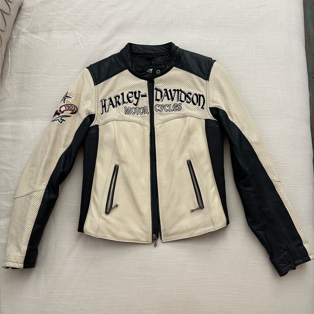 Harley Davidson Leather Jacket and Chaps Set